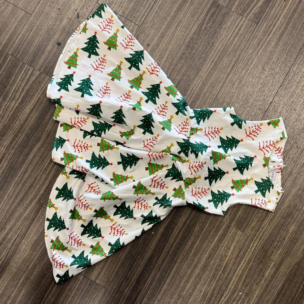 Kids Christmas Tree Formal Dress - Picture 2 of 3